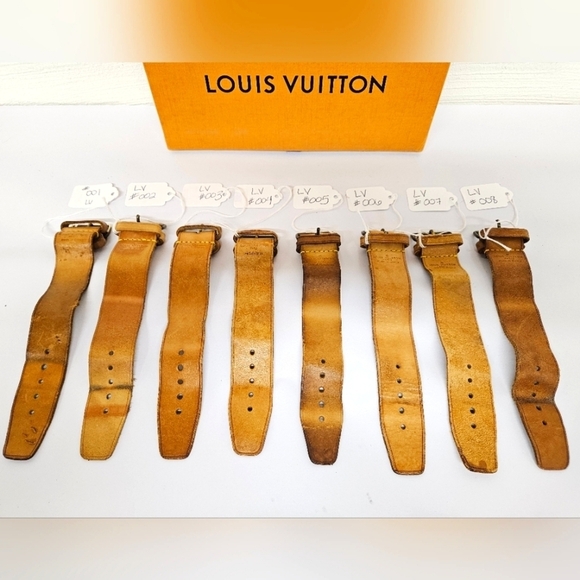 Louis Vuitton Authentic Powanie Vachetta Leather Luggage Strap in Tan - Picture 4 of 13